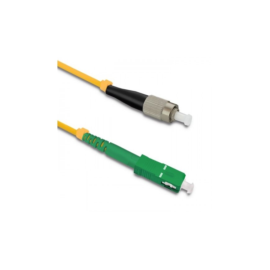Qoltec 54313 InfiniBand un optiskās šķiedras kabelis 50 m SC FC Dzeltens