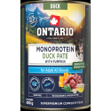 Konservi suņiem - Ontario Adult Monoprotein Duck Pate with Pumpk