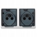 Elektro Plast Nasielsk GN.2X2P+Z N/T IP44 balta KL.DYMNA HERME Elektro Plast Nasielsk GN.2X2P+Z N/T IP44 balta KL.DYMNA HERME