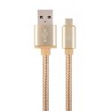 Cablexpert CCB-MUSB2B-AMBM-6-G USB-kaabel USB 2.0 1,8 m USB A USB C Kuld Cablexpert CCB-MUSB2B-AMBM-6-G USB-kaabel USB 2.0 1,8 m USB A USB C Kuld