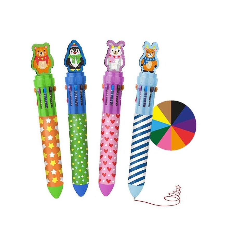 Trendhaus Magic Moments SF - Multicolored pen with a top figure (1 pc., 4 designs) – 2