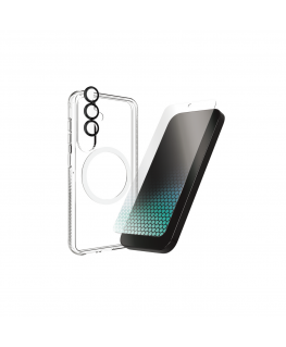 ZAGG Protection Bundle for Samsung S25: Case with MagSafe and Screen Protector