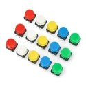 Odseven Tact Switch 12x12mm - ümarad - värvilised nupud - x15 Odseven Tact Switch 12x12mm - ümarad - värvilised nupud - x15