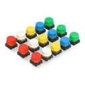 Odseven Tact Switch 12x12mm - round - colored buttons - x15 Odseven Tact Switch 12x12mm - round - colored buttons - x15