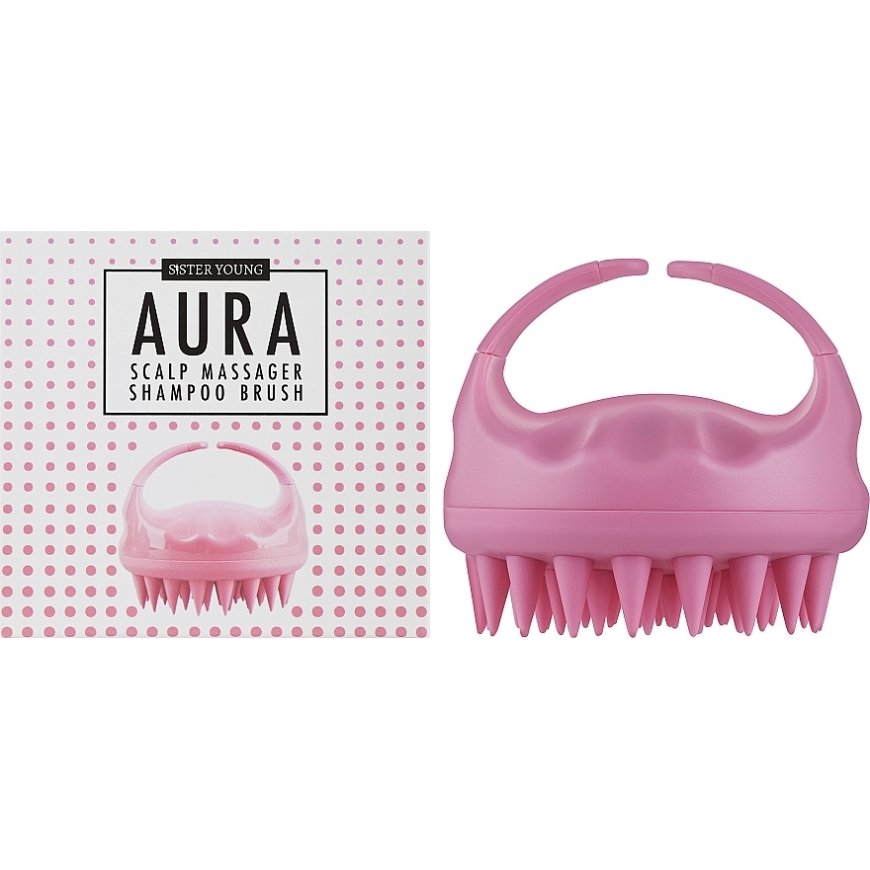 Sister Young Aura Peanuti Massager Šampoon Roosa