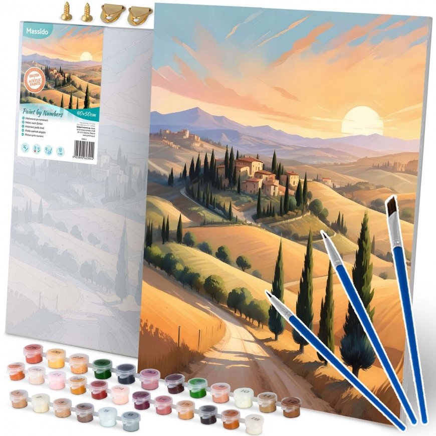 Kuvitusmaalaus setti numeroilla 40x50 cm Massido maisema – 2