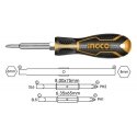 Ingco AKISD0608 Screwdriver 6 in 1 CrV Ingco AKISD0608 Screwdriver 6 in 1 CrV