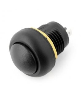 OEM Jungiklis ON-OFF su fiksacija 12mm - 5A/250V - apvalus - juodas