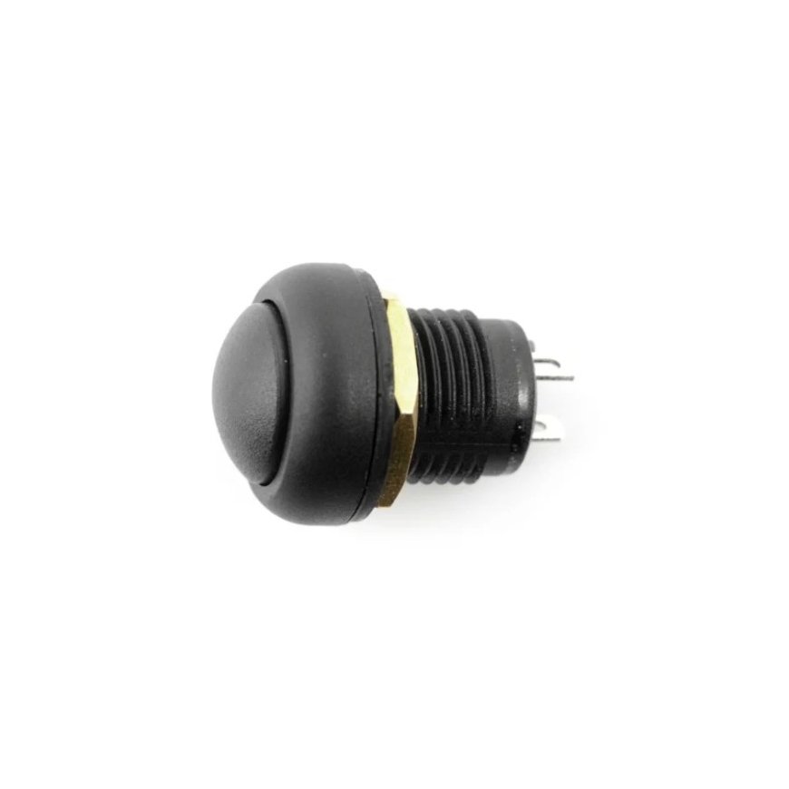 OEM ON-OFF Switch with Locking 12mm - 5A/250V - Round - Black – 2