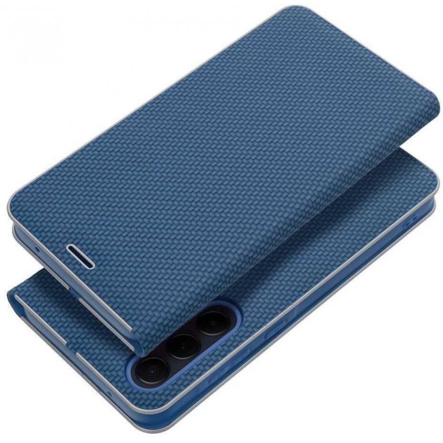 Oem LUNA Book Carbon -suojakuori Xiaomi Redmi Note 14 PRO 5G / 14 PRO PLUS 5G sinis.