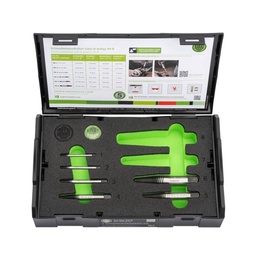 KUKKO Broken Bolt Extractor 11-14 mm 49-4