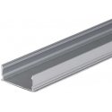 V-tac LED recessed profile, black, 2m, with cap and mounting accessories