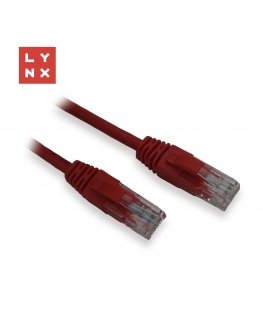 LYNX UTP соединительный кабель Cat5e, PVC, CCA, 7м, красный