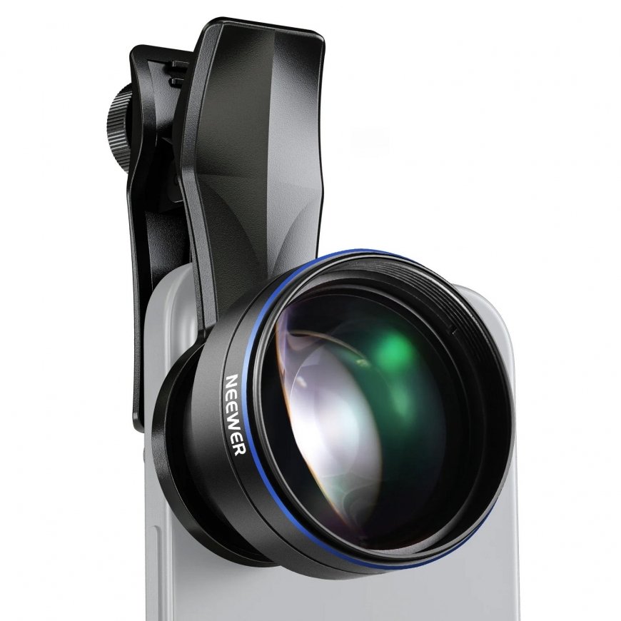 Neewer LS-26 PRO 105mm Macro Lens with 17mm Phone Clip & 67mm Filter Adapter