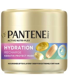 Pantene mitruma atsāpināšana (keratīna aizsardzības maska) 300 ml ampulas matiem sievietēm