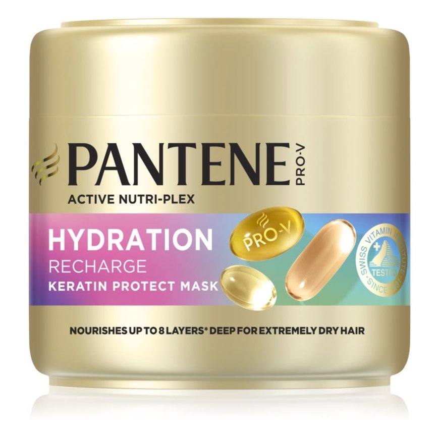 Pantene Hydration Recharge (Keratin Protect Mask) 300 ml ampulės plaukams Moterims – 2