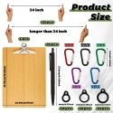 Just Must Pen leash with clipboard clip, silicone ring for pen