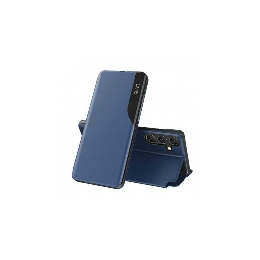 Hurtel Eco Leather View kate elegantne kate flap ja stand Samsung Galaxy S25 Edge jaoks - sinine – 2