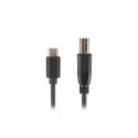 Lanberg CA-USBA-13CC-0030-BK USB cable USB 2.0 3 m USB B USB C Black Lanberg CA-USBA-13CC-0030-BK USB cable USB 2.0 3 m USB B USB C Black