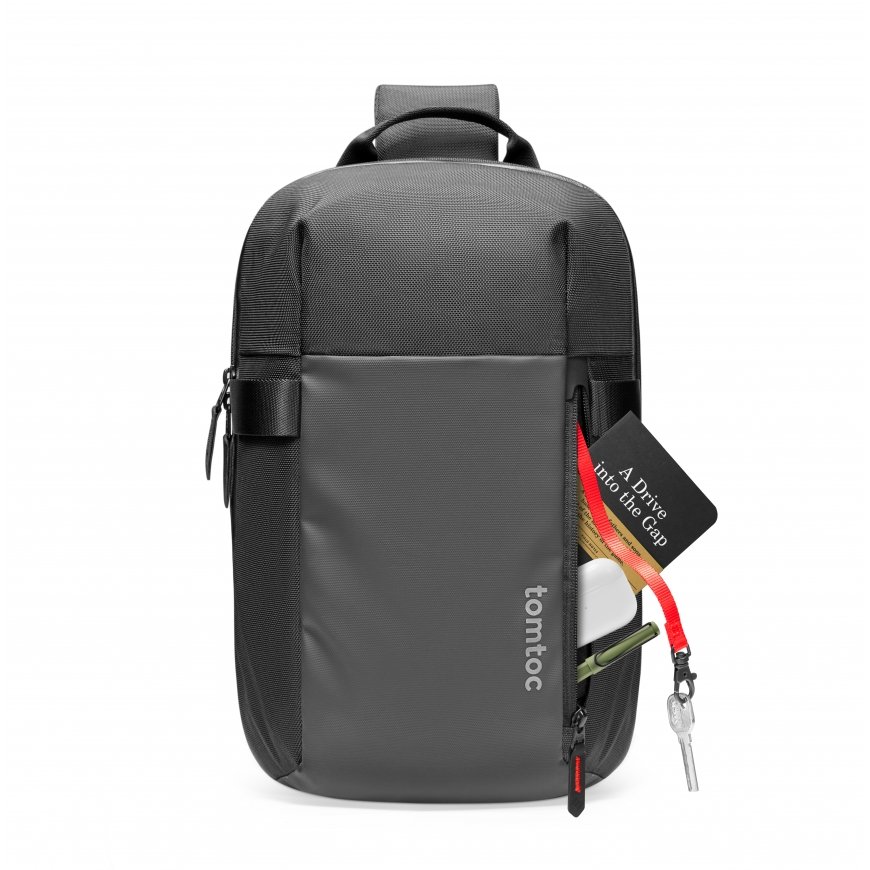 TomToc Navigator-T24 plecu soma, melna, S