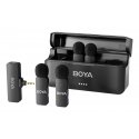 BOYA BY-V4 mikrofoni musta Paikoilleen napsautettava mikrofoni BOYA BY-V4 mikrofoni musta Paikoilleen napsautettava mikrofoni