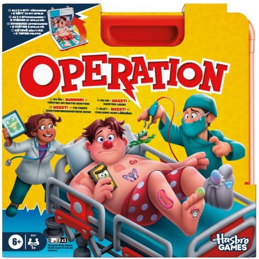 HASBRO Operation Lautapeli (FI / SE)