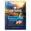 Barība suņiem – Ontario Adult All Breeds, Monoprotein, Turkey an