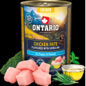 Konservi kucēniem - Ontario Puppy chicken pate with spirulina fl