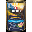 Konservi kucēniem - Ontario Puppy chicken pate with spirulina fl