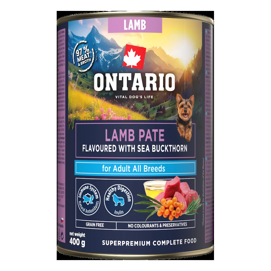 Konservi suņiem - Ontario Adult Lamb Pate with Sea Buckthorn Fla – 2
