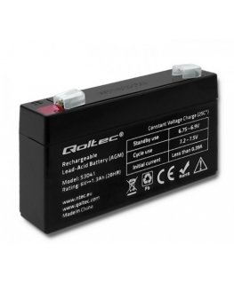 Qoltec 53041 sõidukiaku AGM (Absorbeeritud klaasmatt) 1,3 Ah 7,5 V 19,5 A Mootorratas