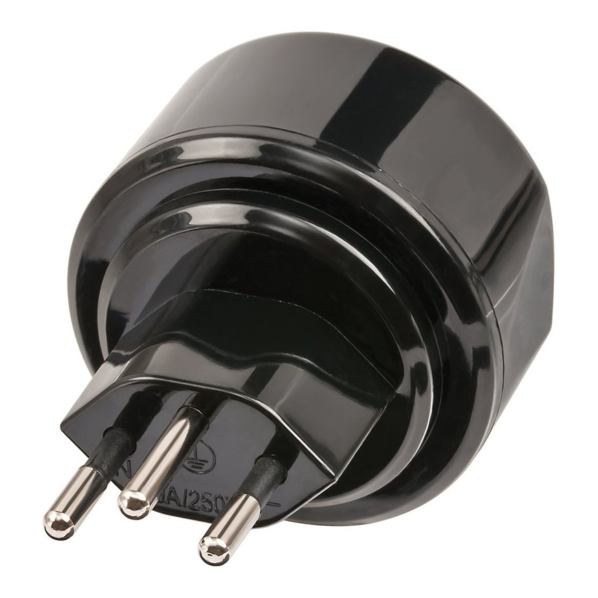 Brennenstuhl 1508642 elektripistiku adapter Tüüp J (CH) Must – 2