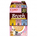 INABA CAT CIAO BROTH CHICKEN, SALMON, TUNA 10x40g INABA CAT CIAO BROTH CHICKEN, SALMON, TUNA 10x40g