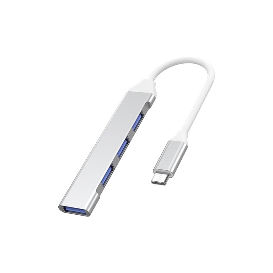 PremiumCord Хаб USB-C на USB3.2 A + 3x USB2.0 A, алюминиевый корпус – 2