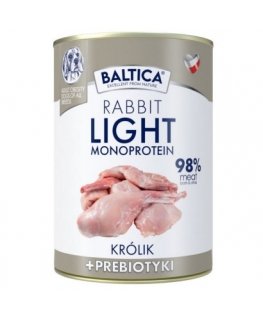 BALTICA Nutraceutic Monoprotein Kerge Küülik koos prebiootikumidega - märg koeratoit - 400g
