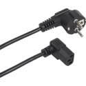 "Maclean" power cable, angled, 3 contacts, EU plug, 3 m, MCTV-854 "Maclean" power cable, angled, 3 contacts, EU plug, 3 m, MCTV-854