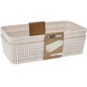 Storage Solutions Plastikust hoiukorvide komplekt, 25 x 13,5 x 6 cm, 2 tk. Storage Solutions Plastikust hoiukorvide komplekt, 25 x 13,5 x 6 cm, 2 tk.