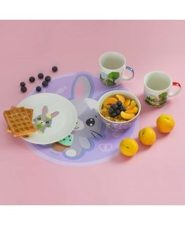 Betty un Bunny bļoda 400 ml Violeta AMBITION JUNIOR