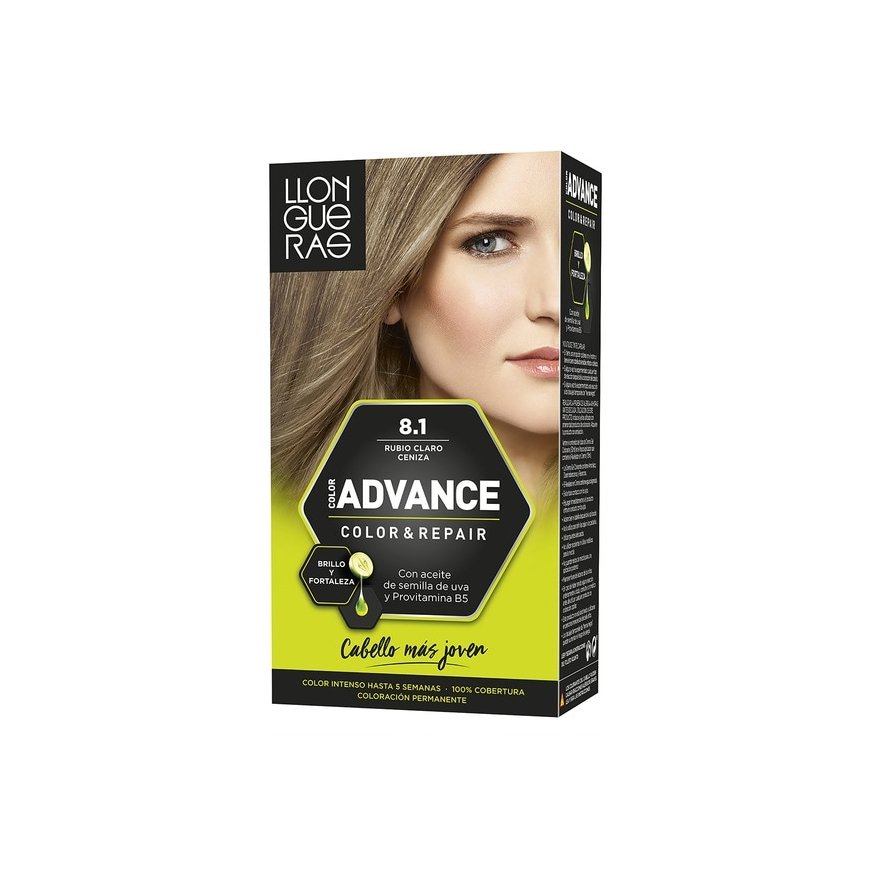 Llongueras COLOR ADVANCE 8,1 - vaaleanharmaa vaaleatukka 1 kpl – 2
