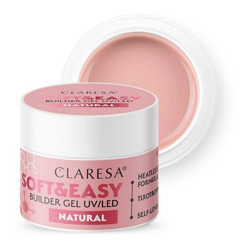 Activeshop Nail Extension Gel Claresa Soft&Easy Builder Gel Natural, 12 g – 2