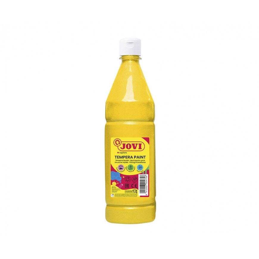 Tempera-pullo JOVI 1000 ml, keltainen