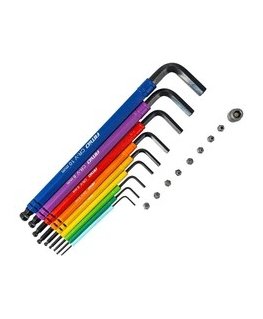 Hex key set with ball end and 18 piece hex bit set crv amio-04787