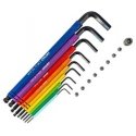 Hex key set with ball end and 18 piece hex bit set crv amio-04787 Hex key set with ball end and 18 piece hex bit set crv amio-04787