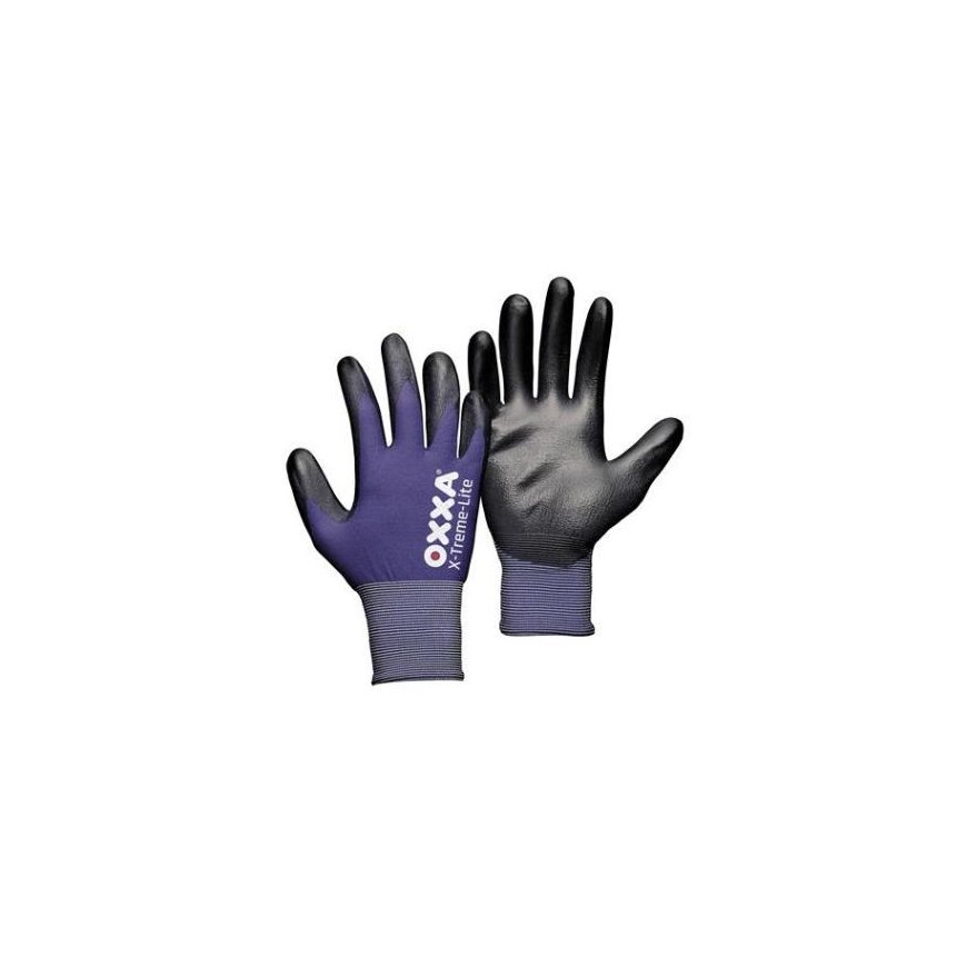 Nylon gloves coated with polyurethane OXXA X-Treme-Lite 51-100, exceptionally thin and comfortable, size 8/M – 2
