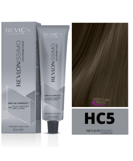 plaukų dažai Revlonissimo Colorsmetique High Coverage 5 šviesiai rudos spalvos 60ml