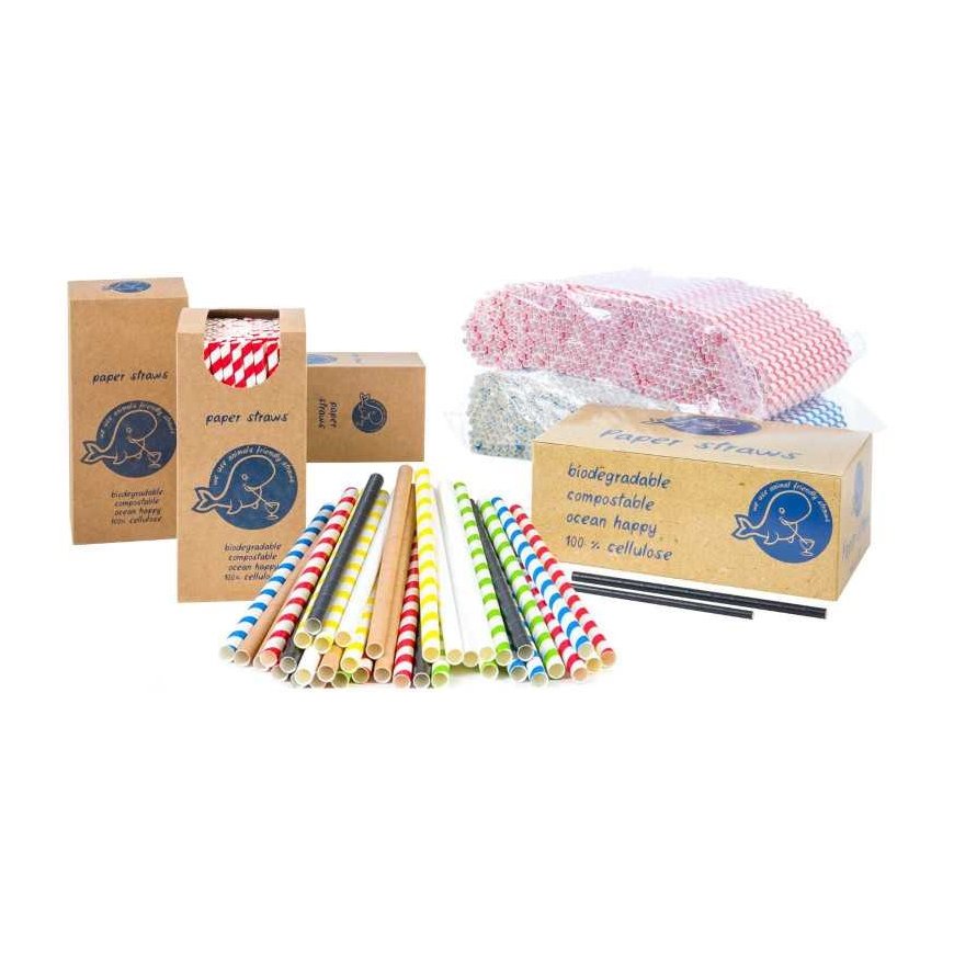 Gsg24 BIO экологически чистые бумажные трубочки PAPER STRAWS диаметром 8/205мм - черные, 160шт. – 2