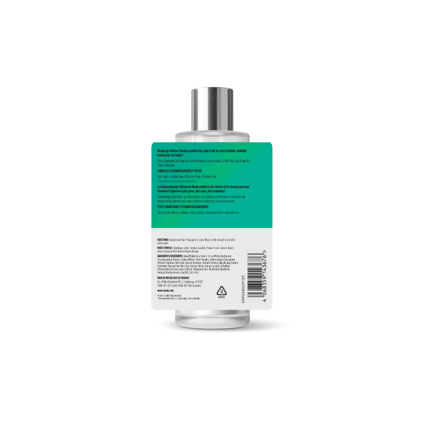 Nioxin AGE DEFENSE anti-aging šampūnas valo galvos odą su niacinamidu 240 ml