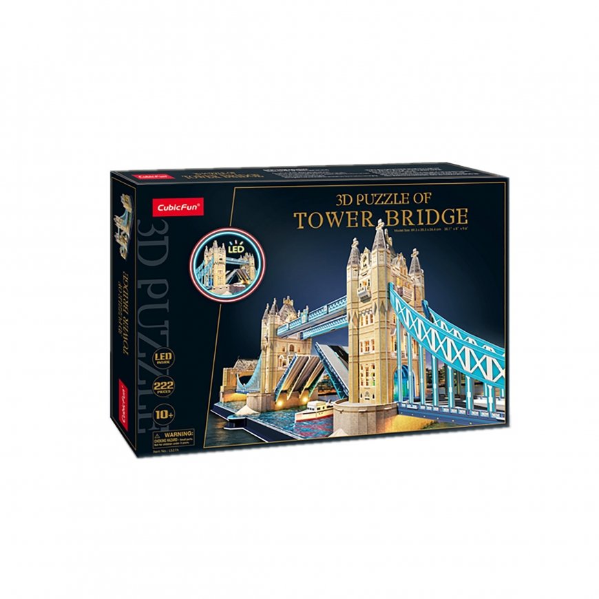 CubicFun Tower Bridge 3D dėlionė 222 vnt Pastatai – 3
