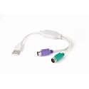 Gembird UAPS12 кабель PS/2 0,3 m 2x 6-p Mini-DIN USB A Белый Gembird UAPS12 кабель PS/2 0,3 m 2x 6-p Mini-DIN USB A Белый