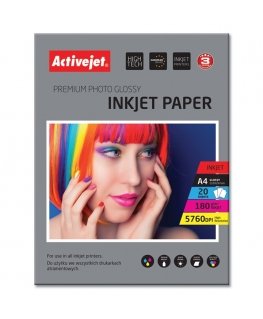 Activejet AP4-180G20 fotopaber A4 Valge Läige